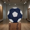 Nine-inch net cloth football blue and white double-piece inflatable sports competition training suitable for children and adults Specification image